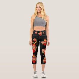 Inmaculado Heart Capri Leggings