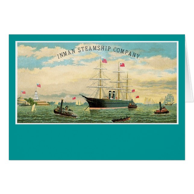 Inman Steamship Company (Anverso (Horizontal))