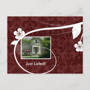 Inmobiliaria / Realtor Personalizable postal rojo