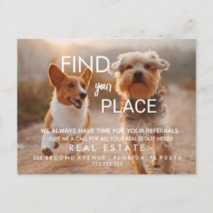 inmobiliario FIand place Invitación Postcard