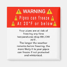 Inmovilización de tuberías en el imán de advertenc