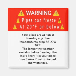 Inmovilización de tuberías en el imán de advertenc