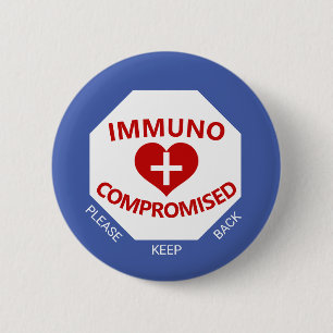 Inmunocomprometido - Mantener el botón azul y roj
