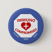 Inmunocomprometido - Mantener el botón azul y rojo