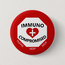 Inmunocomprometido - Mantener el botón rojo y blan