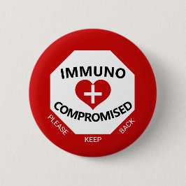 Inmunocomprometido - Mantener el botón rojo y blan