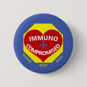 Inmunocomprometidos - Botón Azul, Amarillo, Rojo 