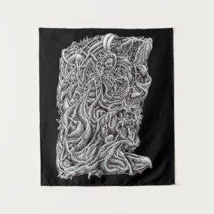 Innerbeastman, dibujo a tinta tapiz oscuro
