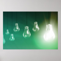 Innovación creativa y concepto brillante como arte