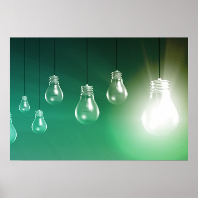 Innovación creativa y concepto brillante como arte (Frente)