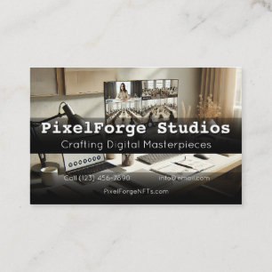 Innovación digital de tarjetas de visita de creado