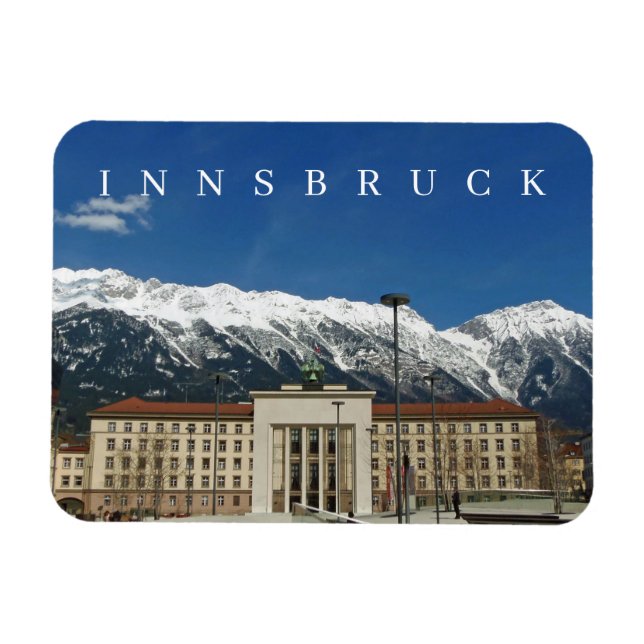 Innsbruck Liberation Memorial ver imán de nevera (Horizontal)
