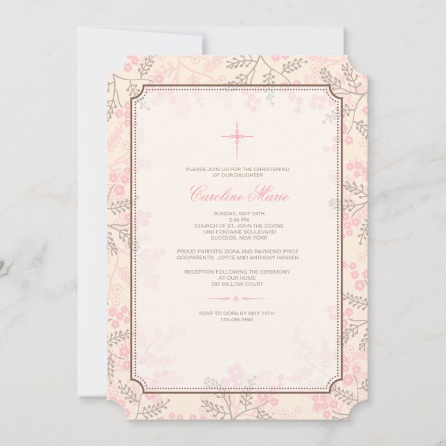 Inocencia Invitación religiosa (Anverso)