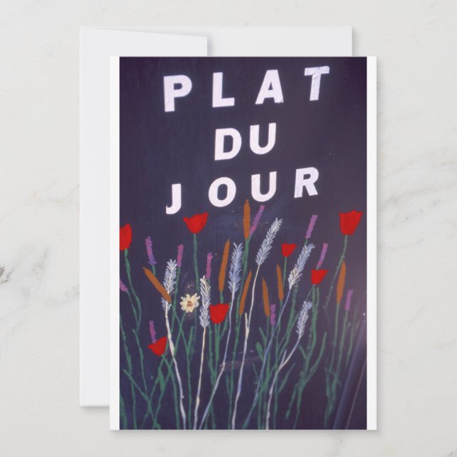 Inscríbase en francés para comida (Anverso)