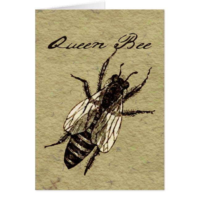 Inscripción de Bug de Vida Silvestre Queen Bee (Frente)