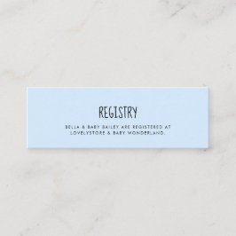 Inscripción de la tarjeta de registro de la ducha 