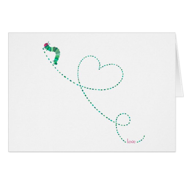 "Insecto" Caterpillar del amor (Anverso (Horizontal))