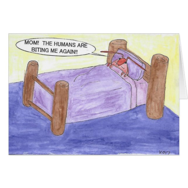 INSECTO DE CAMA EN CAMA (Anverso (Horizontal))