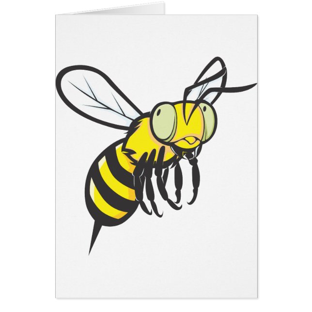 Insecto de vuelo lindo de la abeja (Frente)