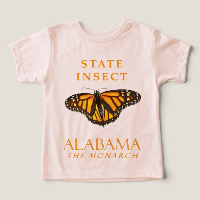 Insecto del Territorio de Alabama La Monarca (Diseño delantero )