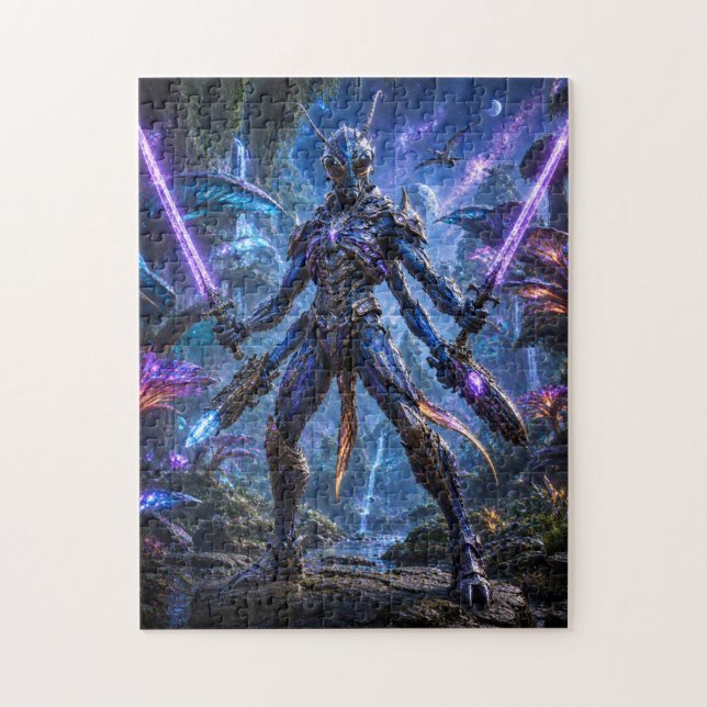 Insectoid Alien Warrior Puzzle (Vertical)