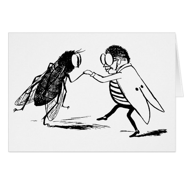 Insectos antiguos bailando; Mosca azulada (Anverso (Horizontal))