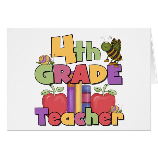 Insectos y 4to profesor del grado de las manzanas (Anverso (Horizontal))