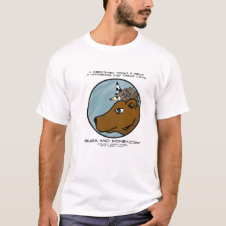 Insectos y camiseta del logotipo de la miel