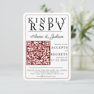 Inserción de código QR de respuesta con foto moder