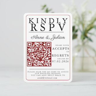 Inserción de código QR de respuesta con foto moder