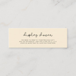 Inserción de la tarjeta de ducha de visualización 