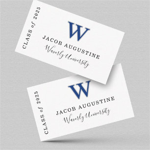 Inserción de la tarjeta de nombre de graduación co