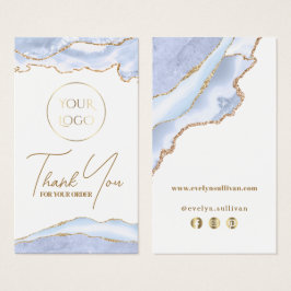 inserción de paquete agate azul pastel