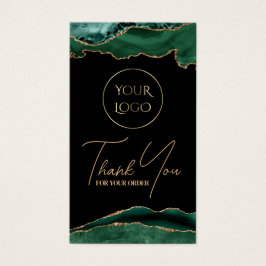 inserción de paquete de agate verde esmeralda