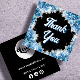 inserción de paquete de cristales azules