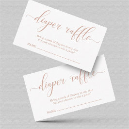 Inserción de Raffle Diaper para la invitación a Ba