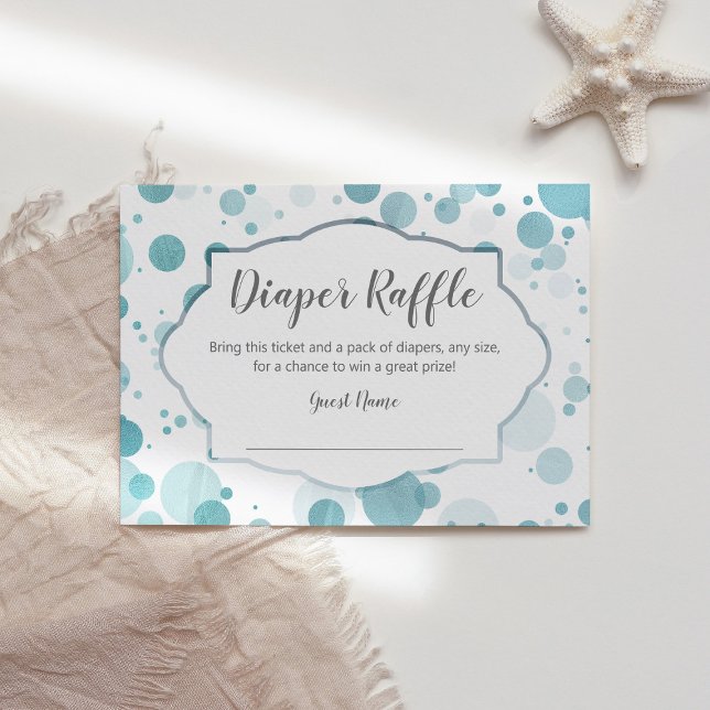 Inserción de Raffle Diaper para la invitación a Ba (Subido por el creador)