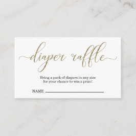 Inserción de Raffle Diaper para la invitación a Ba