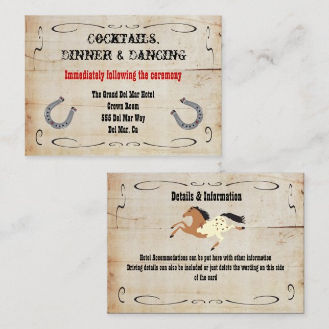 Inserción de tarjeta de envoltura de recepción de  (Anverso / Reverso)