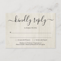 Inserción de tarjeta de respuesta de invitación -