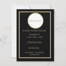 INSERCIÓN DE TARJETA PLANA DE NEGRO Y ORO— CON/O S