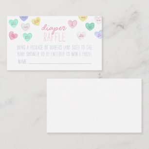 Inserción de tarjeta Raffle de pañal