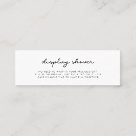 Inserción de una tarjeta de ducha simple