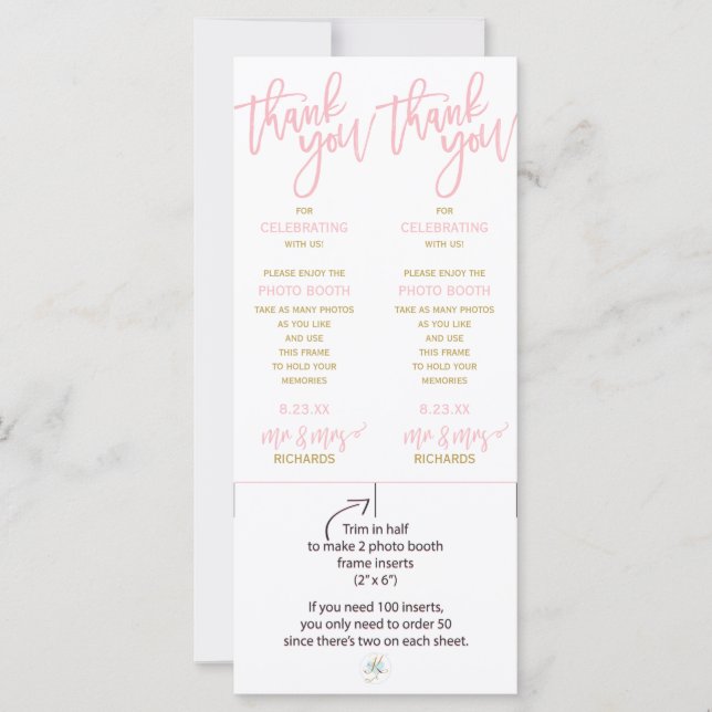 Inserciones de marco de la cabina de fotos | Pince (Anverso)