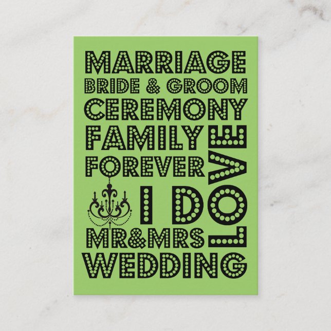 Inserciones de tarjeta de invitación de boda estil (Anverso)