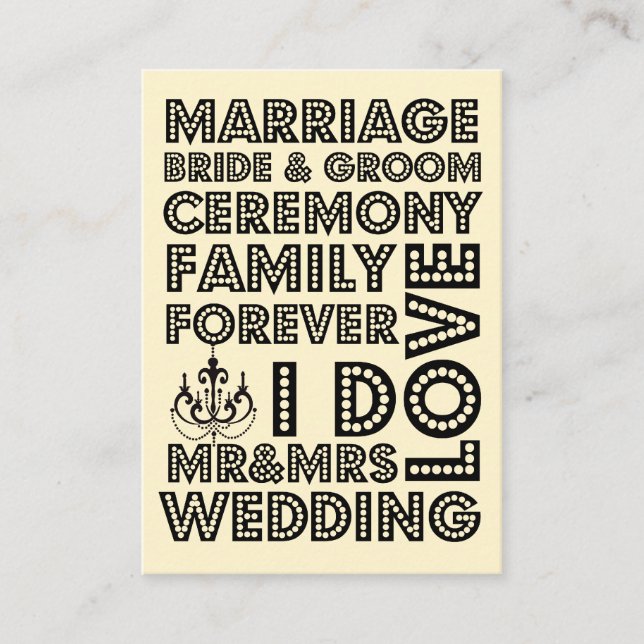 Inserciones de tarjeta de invitación de boda estil (Anverso)