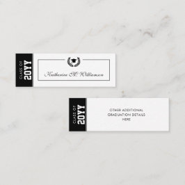 Inserciones de tarjeta de nombre de graduación mod