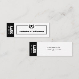 Inserciones de tarjeta de nombre de graduación mod