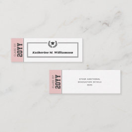 Inserciones de tarjeta de nombre de graduación mod