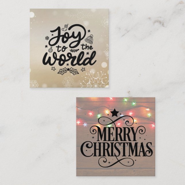 Inserciones de tarjetas para Navidades de tarjetas (Anverso / Reverso)
